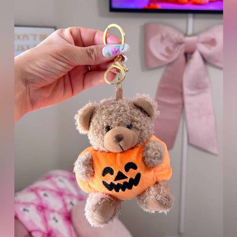 Halloween Teddy Bear Keychain
